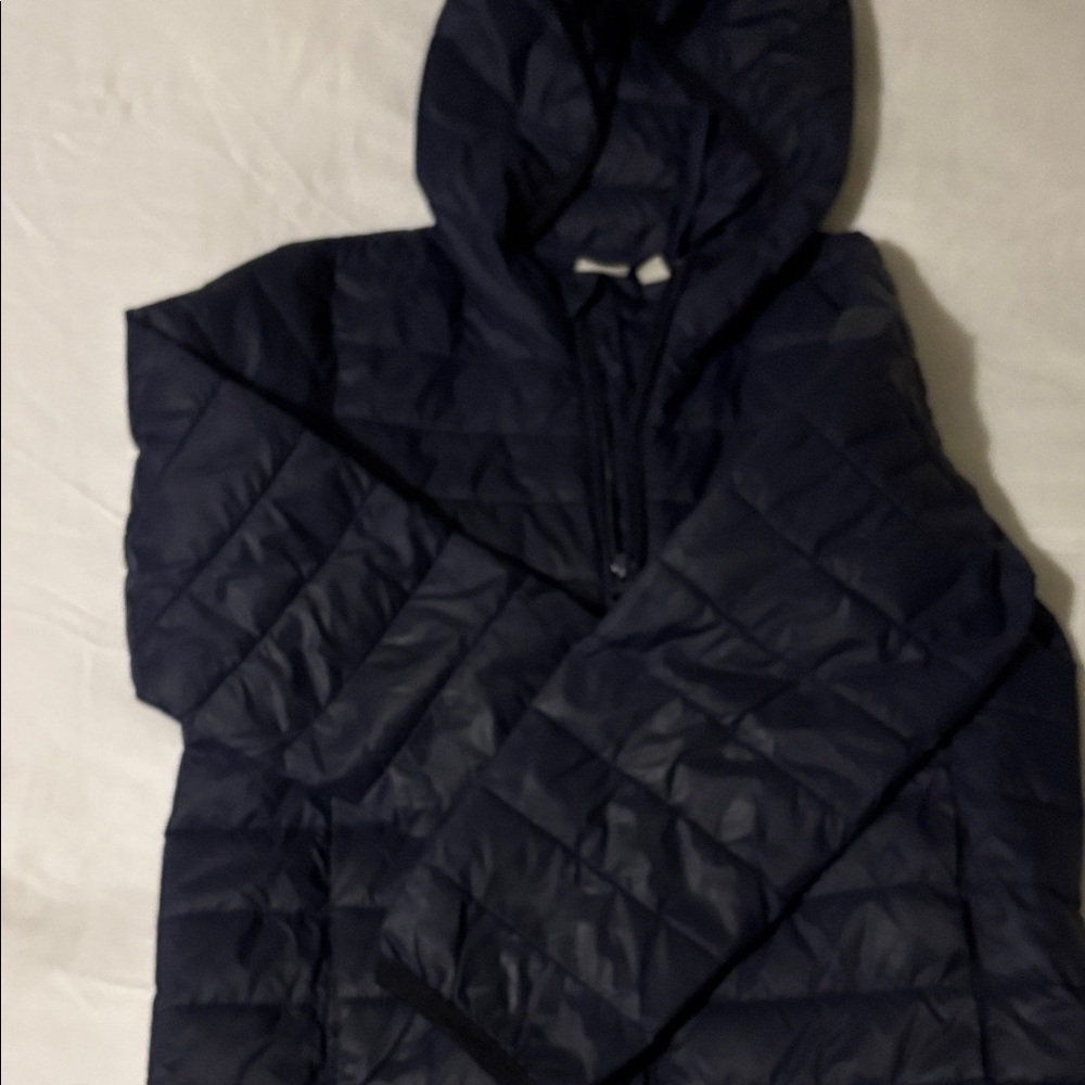 Gap Navy Quilted Hooded windbreaker Jacket size 5